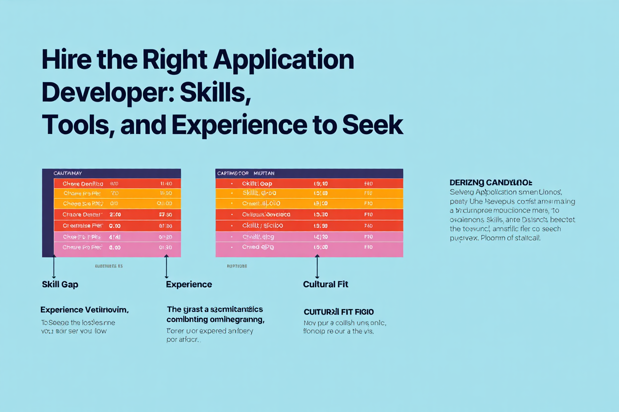 Hire the Right Application Developer: S****s, Tools, and Experience to Seek * Fun recipes to enjoy