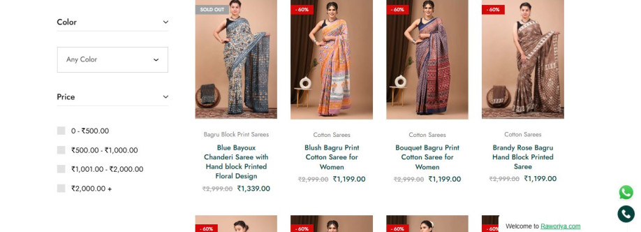 Bagru Block Print Saree Cover Image