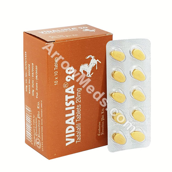 Vidalista 20 mg | 36-Hour Weekend Pill for Strong Erections
