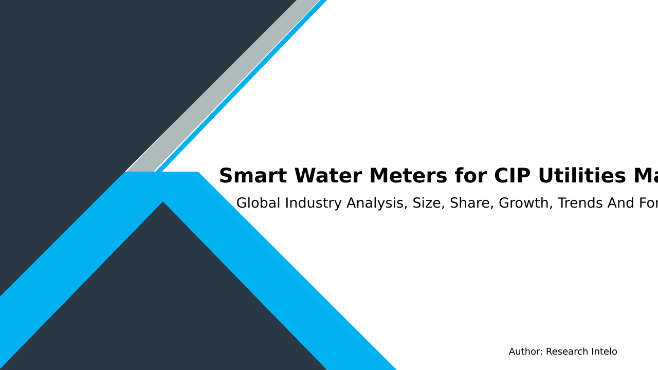 Smart Water Meters for CIP Utilities Market Research Report 2033